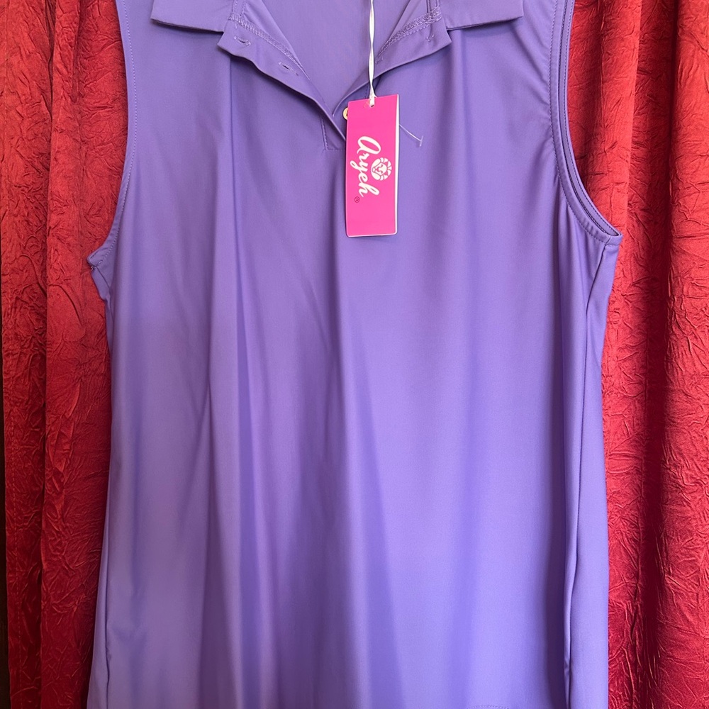 Aryeh Lavender Sleeveless Athletic Wear Top